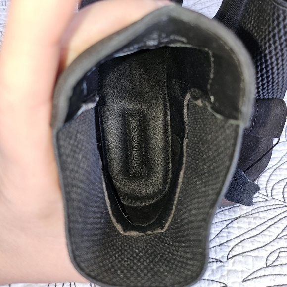 NWOB EUC Oobash Shari Chelsea Suede Boot Black Women Size 9 - Picture 11 of 13